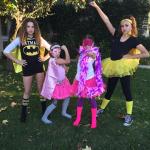 Haschak Sisters Posing As Superheroes