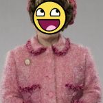 Dolores Umbridge | THIS GIRL IS HGH; ON THE CLOUDS | image tagged in dolores umbridge | made w/ Imgflip meme maker