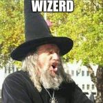 Troll wizard  | EI EM THU OLTIMIT WIZERD; (∩ꔸ ³ꔸ)⊃━☆ﾟ.* | image tagged in troll wizard | made w/ Imgflip meme maker