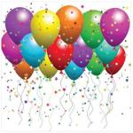 happy birthday baloons