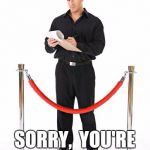 Velvet rope  | CNN        CNN; SORRY,  YOU'RE NOT ON THE LIST | image tagged in velvet rope | made w/ Imgflip meme maker