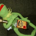 Kermit alcohol  meme