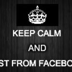  black background | KEEP CALM; AND; FAST FROM FACEBOOK | image tagged in black background | made w/ Imgflip meme maker