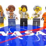 LEGO female scientist template