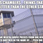 Place For Democrats! | NO GAS CHAMBERS  ..THINKS THAT THEY ARE BETTER THAN THE OTHER STATIST .. THE INSANE MENTAL ABUSE PASSES FROM ONE GENERATION TO ANOTHER IN THE NAME OF ......PICK ONE | image tagged in place for democrats | made w/ Imgflip meme maker