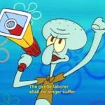 squidward megaphone