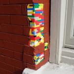 Lego brick wall
