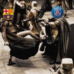 Barcelona vs PSG meme