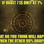 Vault7 | IF VAULT 7 IS ONLY AT 1%; WHAT DO YOU THINK WILL HAPPEN WHEN THE OTHER 99% DROPS? | image tagged in vault7 | made w/ Imgflip meme maker