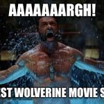 WOLVERINE | AAAAAAARGH! THE LATEST WOLVERINE MOVIE SUCKED!! | image tagged in wolverine | made w/ Imgflip meme maker