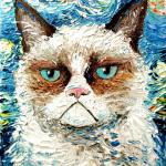 Grumpy Cat Van Gogh meme
