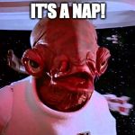 It's a Nap! | IT'S A NAP! | image tagged in it's a trap,it's a nap | made w/ Imgflip meme maker