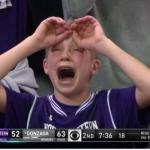 Northwestern crying kid