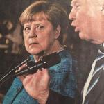 Merkel and Trump WTF moment meme