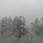 cyclist smog