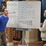 Sheldon finishes equation meme