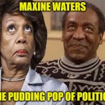 Maxine Pudding Pop Waters | MAXINE WATERS; THE PUDDING POP OF POLITICS | image tagged in maxine pudding pop waters | made w/ Imgflip meme maker