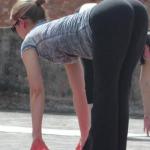 Caught red-handed in yoga pants