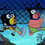 Spongebob and Patrick making noise