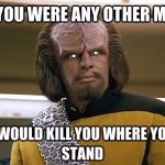 worf | . . | image tagged in worf | made w/ Imgflip meme maker