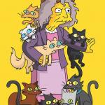 simpsons cat lady