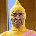 asian guy  with banana suit