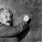 Einstein Chalkboard 