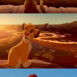 lion king shadowy place meme