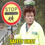 Gary Glitter | SAFETY FIRST | image tagged in gary glitter | made w/ Imgflip meme maker