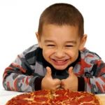 We've all been this kid. | A SLICE A DAY; KEEPS THE SAD AWAY | image tagged in pizza,happy | made w/ Imgflip meme maker