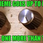 Spinal meme | THIS MEME GOES UP TO ELEVEN; ITS ONE MORE THAN TEN | image tagged in spinal tap | made w/ Imgflip meme maker