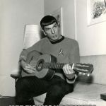 Spock on Guitar | ANYWAY...... HERE'S WONDERWALL | image tagged in spock on guitar | made w/ Imgflip meme maker