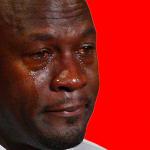 Crying Michael Jordan