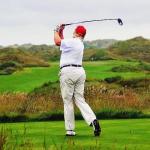 Trump golfing meme
