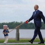 Putin trump leash
