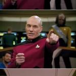 Blown Punchline Picard meme