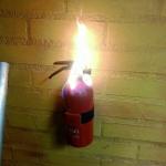 Fire Extinguisher on Fire