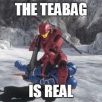 TEABAG! | THE TEABAG; IS REAL | image tagged in teabag | made w/ Imgflip meme maker