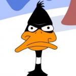 Daffy Duck not amused