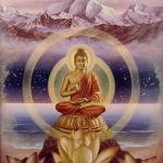 Buddha with top/bottom borders