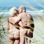 Old and nude couple