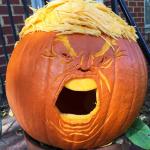 Donald Trump pumpkin meme
