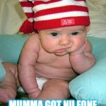 when I was young, I played | MUMMA GOT NU FONE | image tagged in sad baby,mumma,new,phone,mobile,parent | made w/ Imgflip meme maker