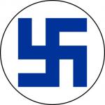 Blue swastika meme