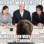 Job interview meme
