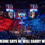 league of legends world | WHEN SOMEONE SAYS HE WILL CARRY WITH TEEMO | image tagged in league of legends world | made w/ Imgflip meme maker