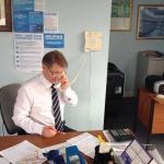 david morris on the phone
