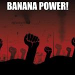 revolutionnik | BANANA POWER! | image tagged in revolutionnik | made w/ Imgflip meme maker