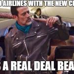 United Airlines will not be beat, even if you take their seat | FLY UNITED AIRLINES WITH THE NEW CLUB CLASS; IT'S A REAL DEAL BEATER | image tagged in united airlines | made w/ Imgflip meme maker
