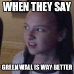 Faze Milan | WHEN THEY SAY; GREEN WALL IS WAY BETTER | image tagged in faze milan | made w/ Imgflip meme maker